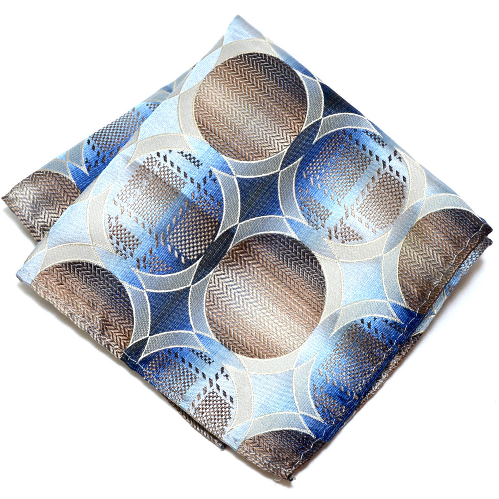 Vintage Art Deco Silk Brocade Pocket Square